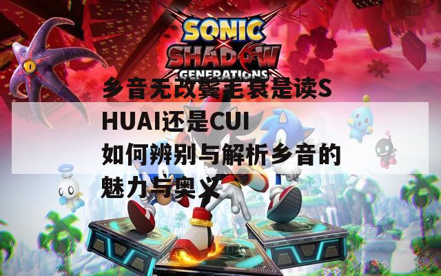 乡音无改鬓毛衰是读SHUAI还是CUI 如何辨别与解析乡音的魅力与奥义  第1张
