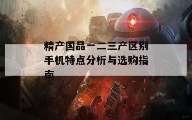 精产国品一二三产区别手机特点分析与选购指南  第1张