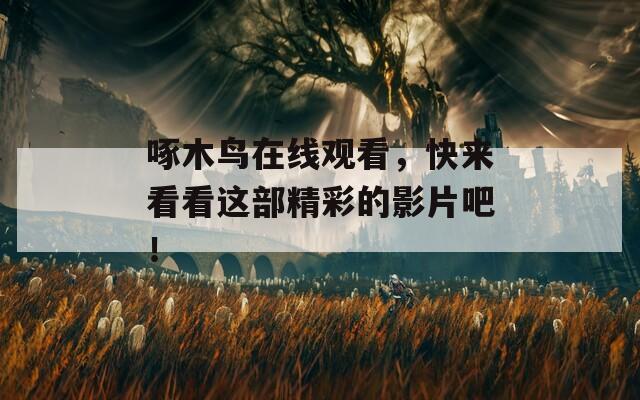 啄木鸟在线观看，快来看看这部精彩的影片吧！