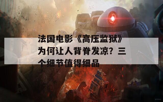 法国电影《高压监狱》为何让人背脊发凉？三个细节值得细品