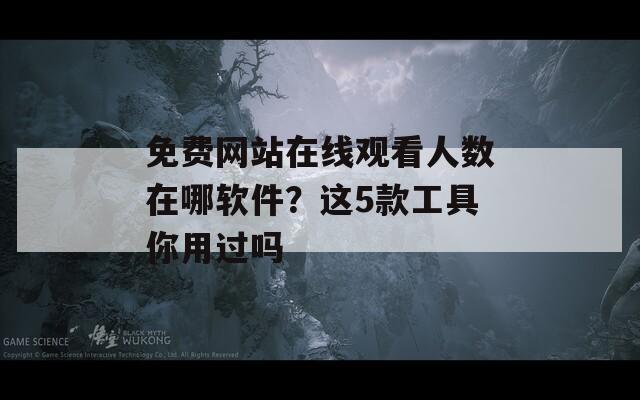 免费网站在线观看人数在哪软件？这5款工具你用过吗  第1张