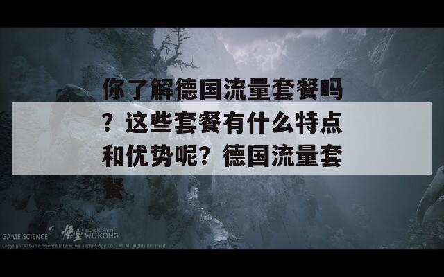 你了解德国流量套餐吗？这些套餐有什么特点和优势呢？德国流量套餐