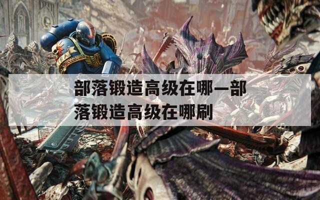 部落锻造高级在哪—部落锻造高级在哪刷  第1张