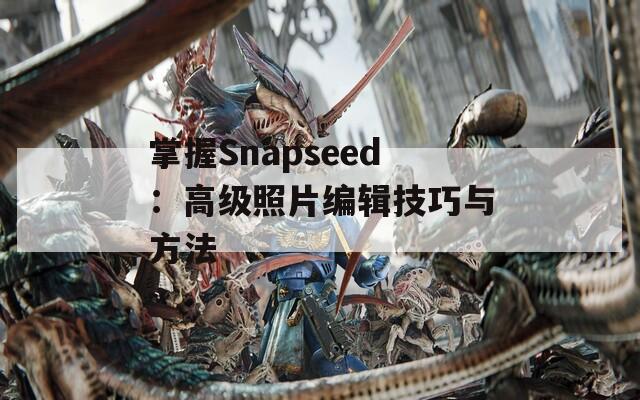 掌握Snapseed：高级照片编辑技巧与方法  第1张