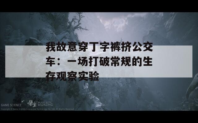 我故意穿丁字裤挤公交车：一场打破常规的生存观察实验