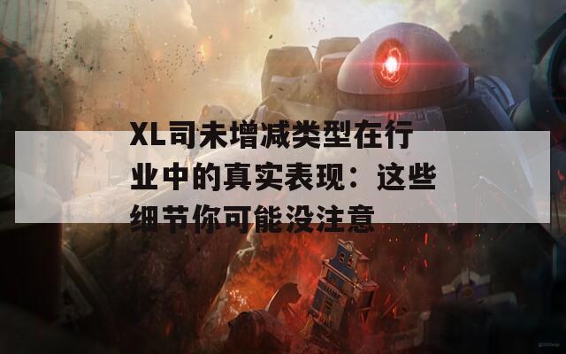 XL司未增减类型在行业中的真实表现：这些细节你可能没注意  第1张