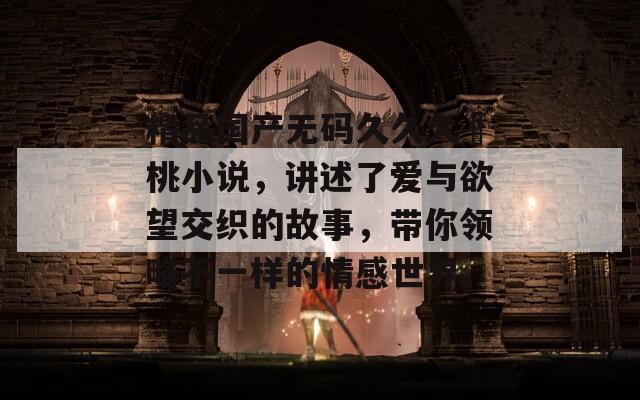 精品国产无码久久久愛桃小说，讲述了爱与欲望交织的故事，带你领略不一样的情感世界。  第1张