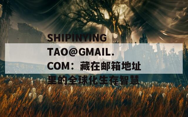 SHIPINYINGTAO@GMAIL.COM：藏在邮箱地址里的全球化生存智慧  第1张