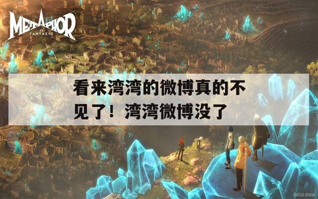看来湾湾的微博真的不见了！湾湾微博没了  第1张