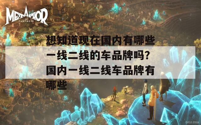 想知道现在国内有哪些一线二线的车品牌吗？国内一线二线车品牌有哪些  第1张