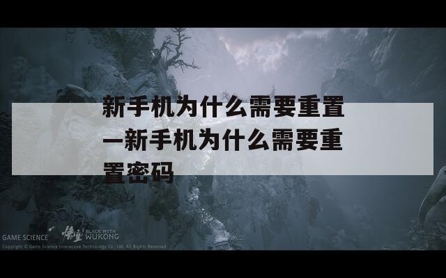 新手机为什么需要重置—新手机为什么需要重置密码  第1张