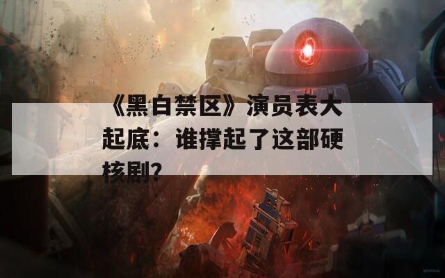 《黑白禁区》演员表大起底：谁撑起了这部硬核剧？  第1张