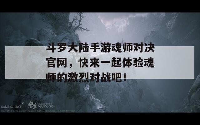 斗罗大陆手游魂师对决官网，快来一起体验魂师的激烈对战吧！