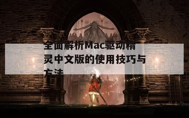 全面解析Mac驱动精灵中文版的使用技巧与方法