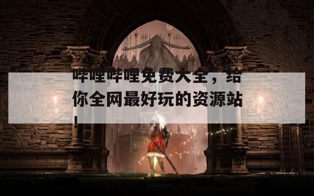 哔哩哔哩免费大全，给你全网最好玩的资源站！