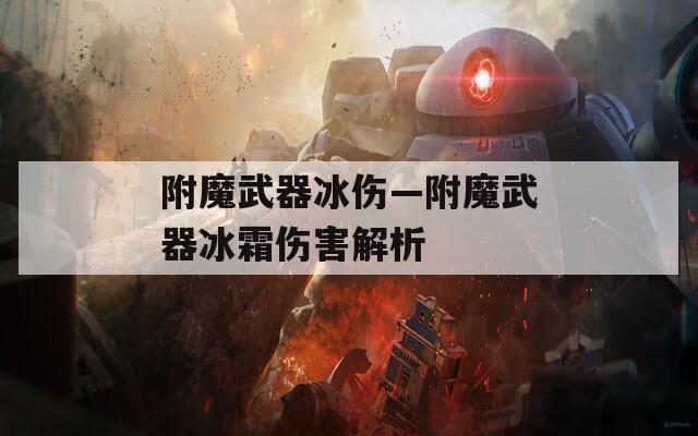 附魔武器冰伤—附魔武器冰霜伤害解析  第1张