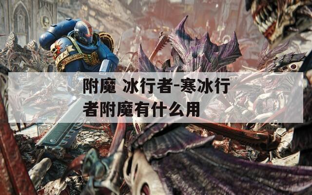 附魔 冰行者-寒冰行者附魔有什么用