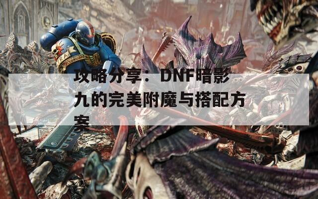 攻略分享：DNF暗影九的完美附魔与搭配方案