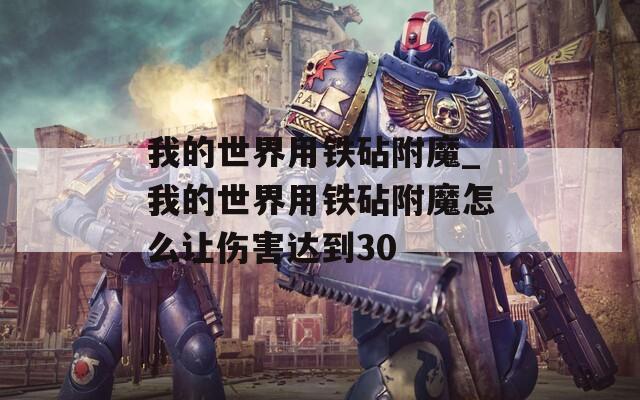 我的世界用铁砧附魔_我的世界用铁砧附魔怎么让伤害达到30