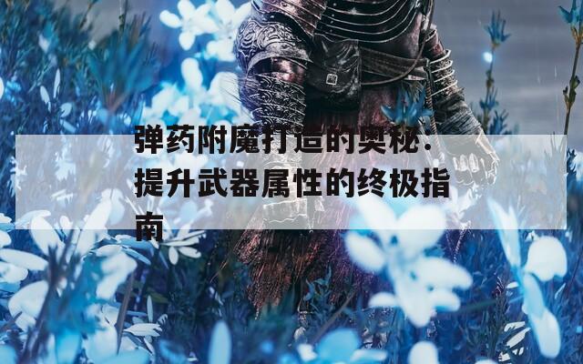 弹药附魔打造的奥秘：提升武器属性的终极指南  第1张