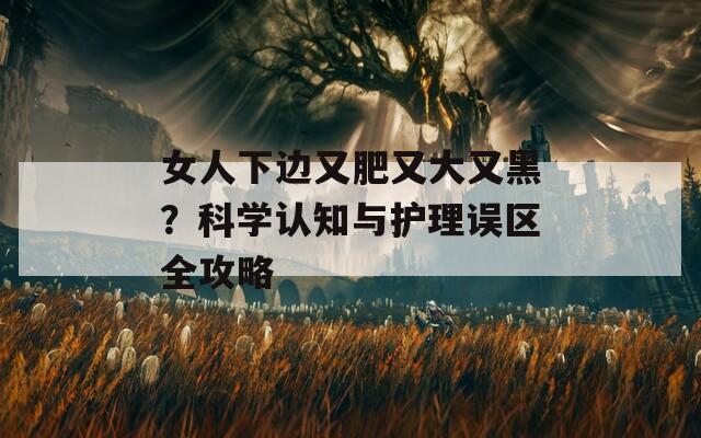 女人下边又肥又大又黑？科学认知与护理误区全攻略