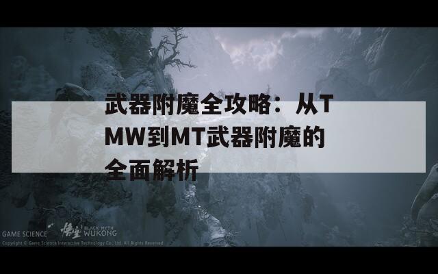 武器附魔全攻略：从TMW到MT武器附魔的全面解析  第1张