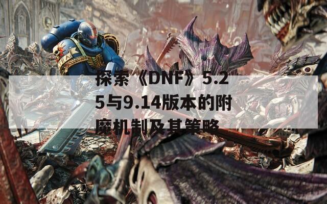 探索《DNF》5.25与9.14版本的附魔机制及其策略  第1张