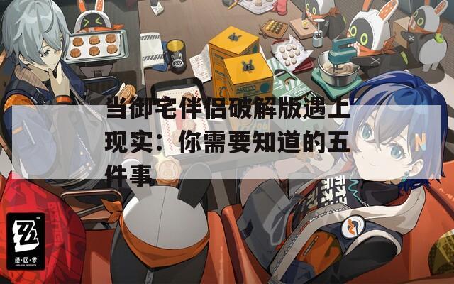 当御宅伴侣破解版遇上现实：你需要知道的五件事