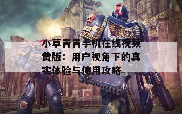 小草青青手机在线视频黄版：用户视角下的真实体验与使用攻略